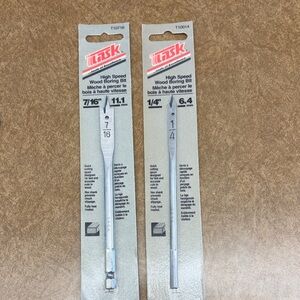 Task High Speed Wood Boring Bit Set - 7/16" & 1/4"